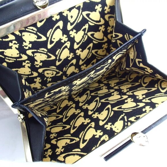 Authentic Vivienne Westwood VINTAGE WATER ORB Tri-fold wallet leather [Used] - Picture 8 of 12